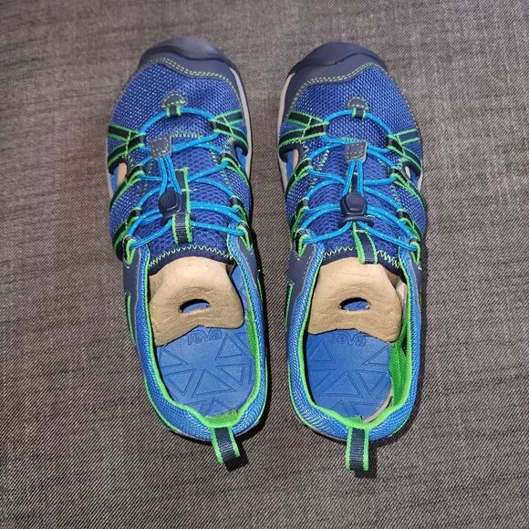 NEW Teva Manatee Hiking Sandals Navy Blue Enclosed Toe Size:40 Boys:7 - Picture 2 of 4